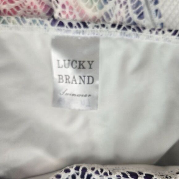 Lucky Womens Multicolor High Waist Crochet Bikini Bottom Swimwear Womens M - Picture 5 of 5